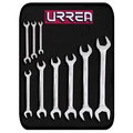 Urrea Full polished open-end wrenches set (9 pieces), metric 30000RM